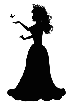 Cute Princess Silhouette png