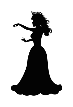 Cute Princess Silhouette png