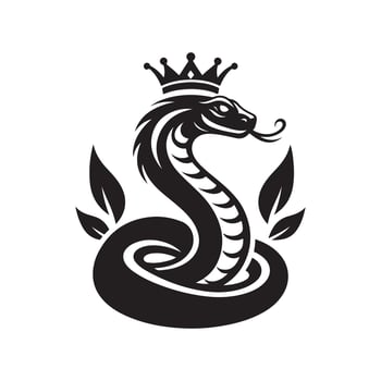 King Cobra Silhouette Vectors for Posters, T-Shirts, and Merchandise