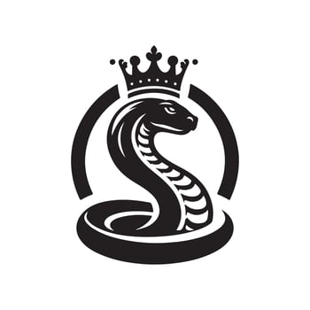King Cobra Silhouettes for Reptile-Themed Digital Art and Clipart vector