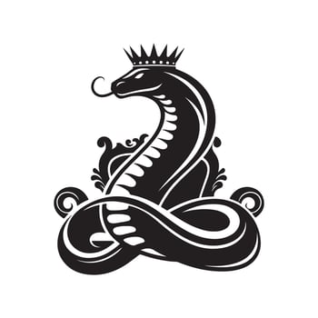 King Cobra Silhouettes for Branding and Logo Creation vector
