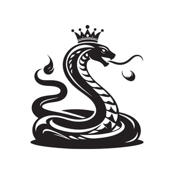 King Cobra Silhouette Vectors Ideal for Professional Wildlife Designs
