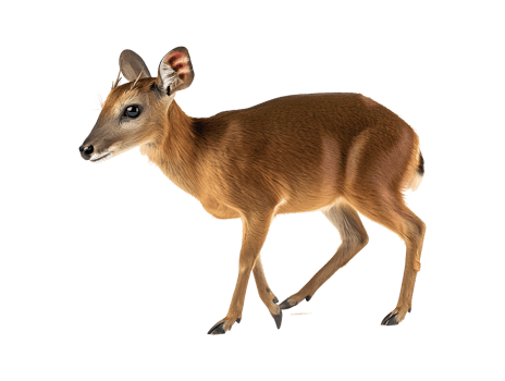 Small deer isolated on a transparent background png
