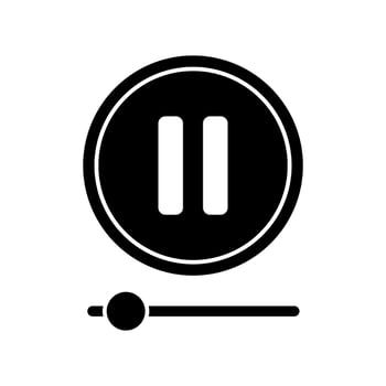 pause concept line icon. Simple element illustration. pause concept outline symbol design. vector