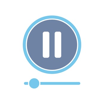 pause concept line icon. Simple element illustration. pause concept outline symbol design. vector