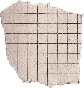 Beige Ripped Checkered Paper Piece png