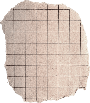 Weathered Beige Checked Paper Tear png