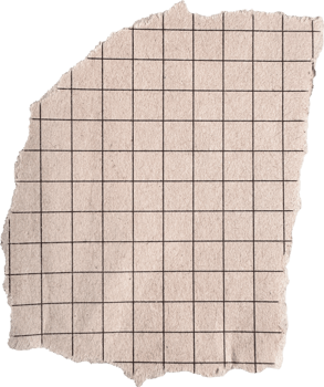 Torn Fragment of Beige Checkered Paper png
