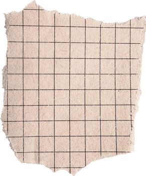 Beige Ripped Checkered Paper Piece png