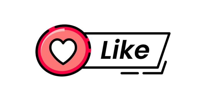 Like social media element. Community concept illustration. vector