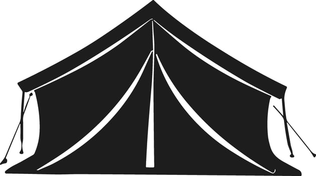 Minimalist Tent Silhouette for Adventure Enthusiasts vector