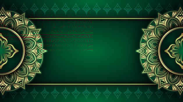 luxury background with mandala ornament vector