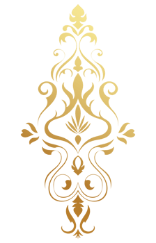 Abstract decorative graphic element, golden, luxury, on isolated background. png