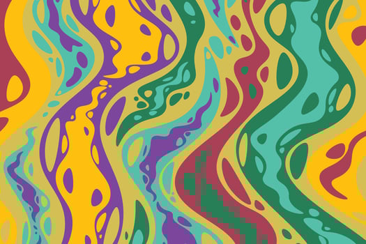 Abstract colorful psychedelic groovy background. vector