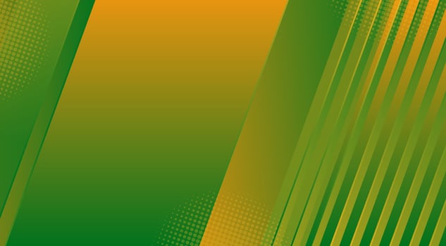 A green and orange background with a diagonal line vector