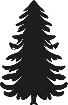 Tree Silhouette - Elegant Nature Icon vector