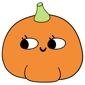 Colorful Halloween school supplies in a cute pumpkin ghost with a flat cartoon doodle design, set in funky classrooms for students png