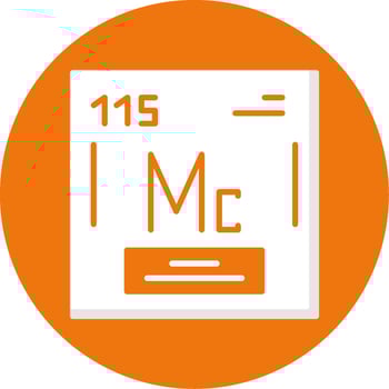 Moscovium Icon Design vector