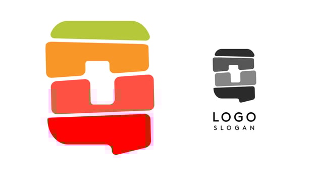 Bright colorful letter Q, layers blocks like sandwich, stone balancing or rock stacking. Modern cartoon monogram for kid joyful book, blocky toys logo. illustration vector
