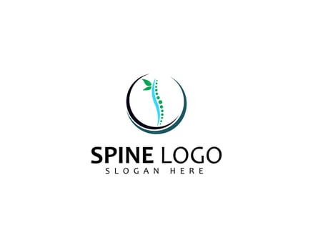 Chiropractic spine logo design.Logo for nursing, massage, business and medicine. vector
