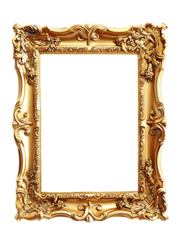 Antique Gilded Frame for Classic Photos png
