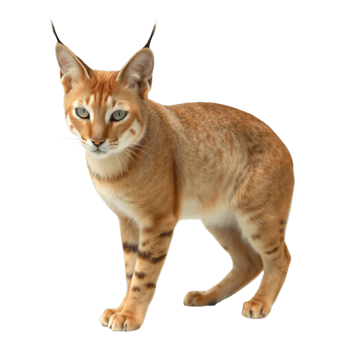 Beautiful Caracal cat png
