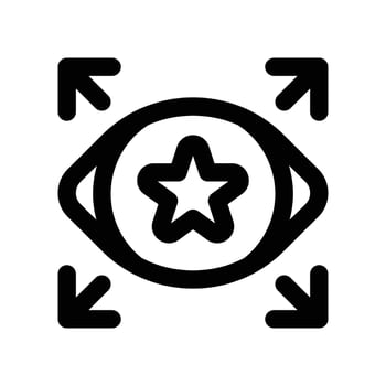 vision icon. line icon for your website, mobile, presentation, and logo design. vector