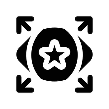 vision icon. glyph icon for your website, mobile, presentation, and logo design. vector