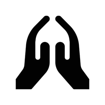 faith icon. glyph icon for your website, mobile, presentation, and logo design. vector