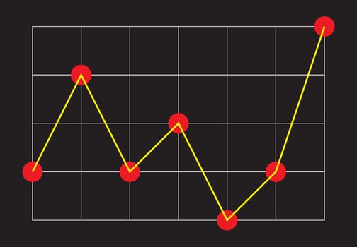 Growing graph icon. Growth success uptrend symbol. Growing graph icon. Growth chart icon. Growing bar graph vector