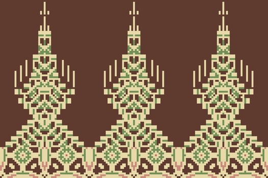 Endless Japanese Traditional Patternfolk Embroidery, Aztec Geometric Ornament Print. Design for Carpet, Wallpaper, Clothing, Wrapping, Fabric vector
