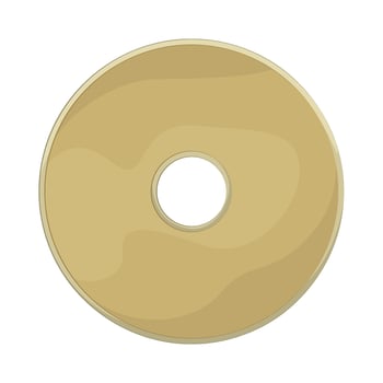 Illustration of old coin vector