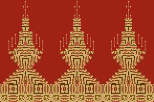 Oriental Ethnic Design Patternfolk Embroidery, Aztec Geometric Ornament Print. Design for Carpet, Wallpaper, Clothing, Wrapping, Fabric vector