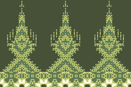 Retro Ndebele Traditional Pattern Artfolk Embroidery, Aztec Geometric Ornament Print. Design for Carpet, Wallpaper, Clothing, Wrapping, Fabric vector
