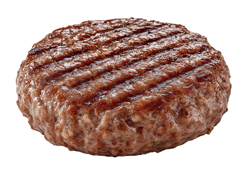 A perfectly grilled beef patty ready for a delicious burger png