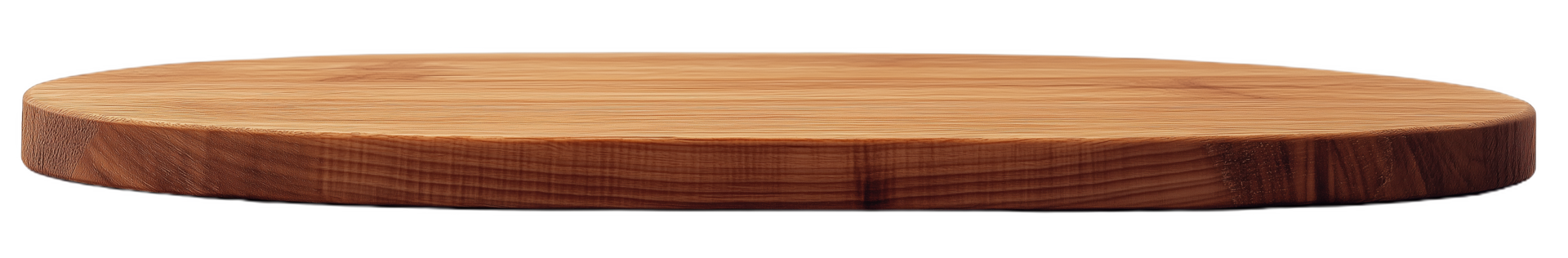 This round wooden board, with its rich texture and warm tones, invites culinary creativity png