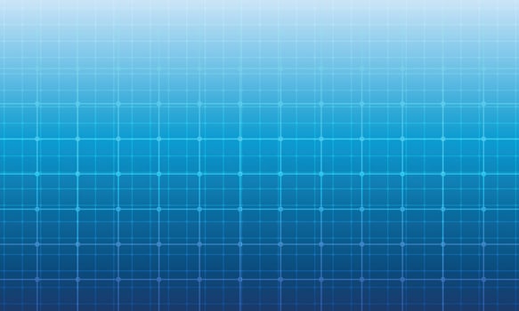 Abstract blue gradient technology background grid lines pattern vector
