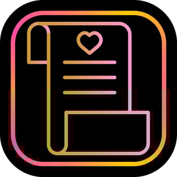 Wishlist Icon Design vector