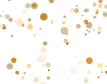 Golden confetti background. Gold holiday bokeh texture. png