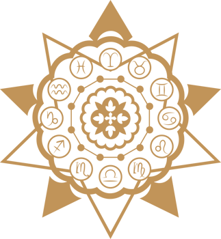 Astrology wheel with zodiac signs, Magic circle, Mystical geometry symbol png