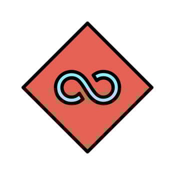 Infinity Sign Icon Design vector