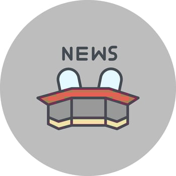 Newsroom Icon Design vector