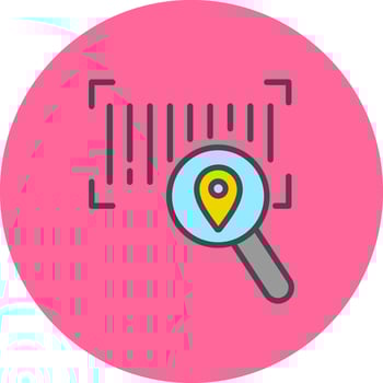 Barcode Tracking Icon Design vector
