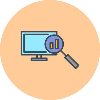 Data Research Icon Design vector