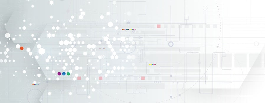 A white background with many dots and lines vector
