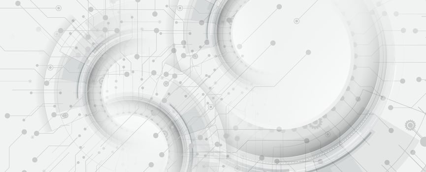 Abstract technology background with circles and lines vector