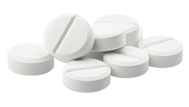 White pills on a black background png