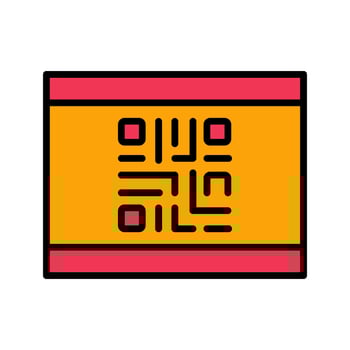 QR Code Business Card Icon Design vector