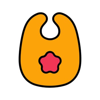 Cute Bibs Icon Design vector