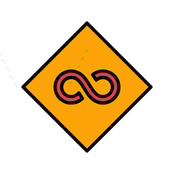 Infinity Sign Icon Design vector